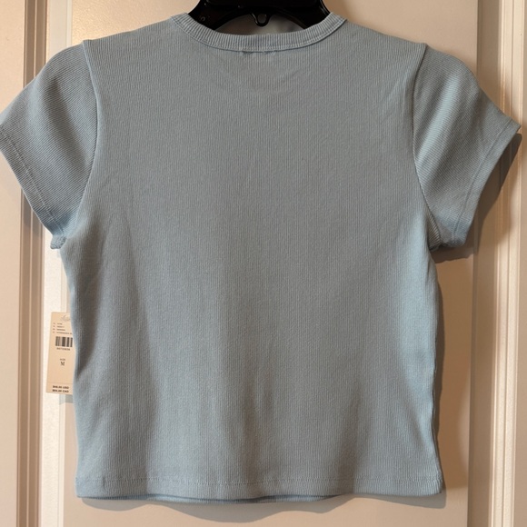 Anthropologie The Blair Stretch Cotton Short Sleeve Baby Tee By Maeve - Picture 5 of 7